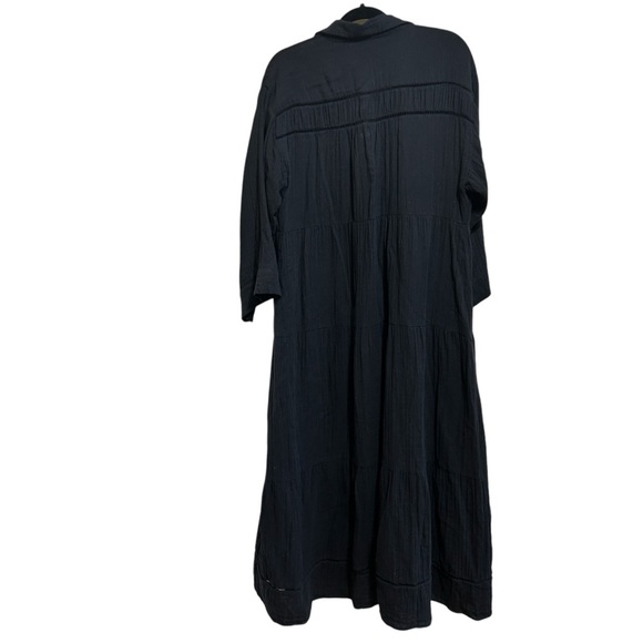 Me‎ And Em Dress Cotton Size 8 Black Maxi - Picture 3 of 9